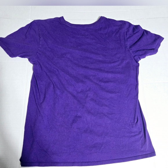 ⭐️5/$25 Nike Los Angeles Lakers Crown Logo T Shirt NBA Basketball Purple Size M - Picture 2 of 5